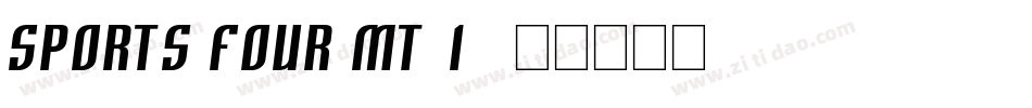 Sports Four MT(1)字体转换
